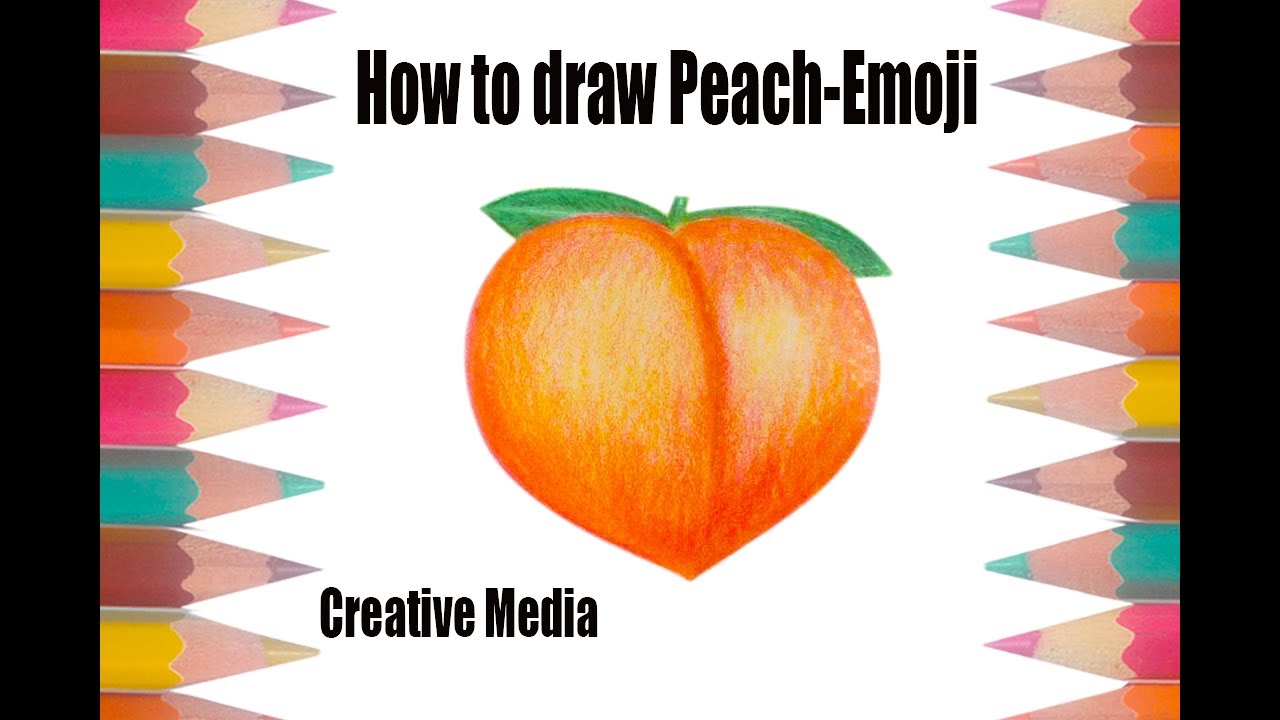 How To Draw Peach Emoji 1280x720 How To Draw Peach Emoji