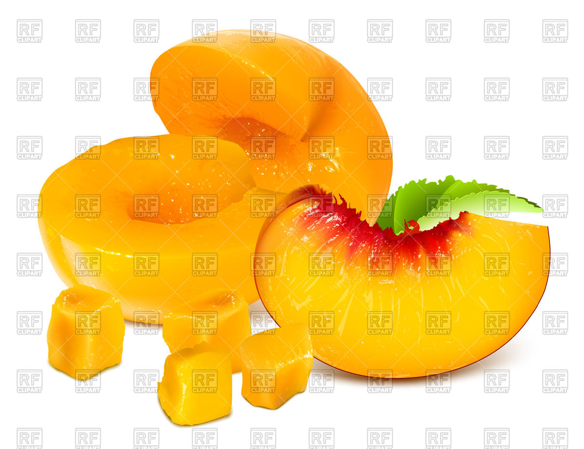 1200x923 Peaches Without Pits And Ripe Peach Slice Vector Image Of Objects
