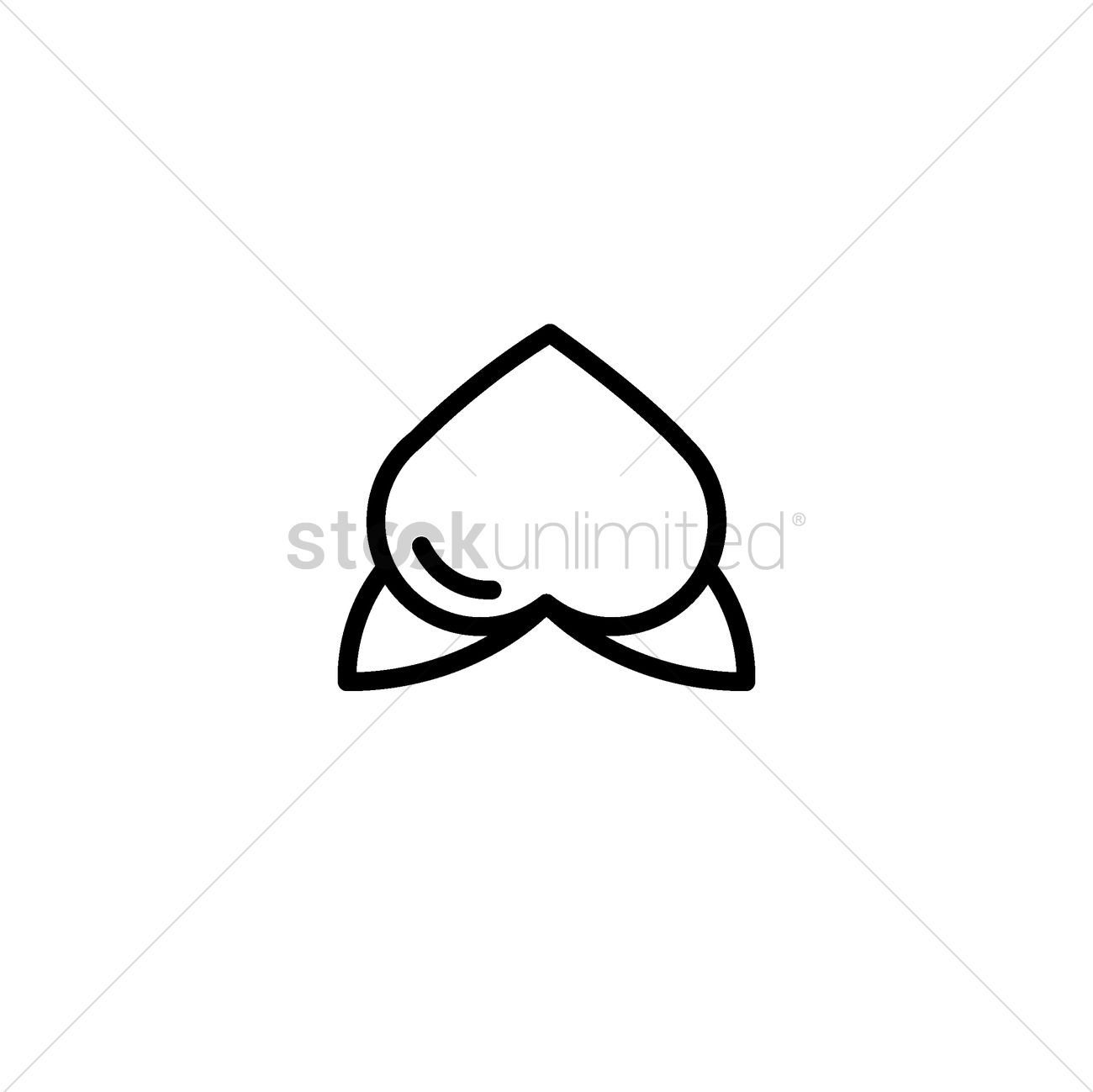 1300x1299 Longevity Peach Bun Vector Image