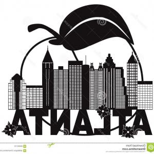 Stock Illustration Atlanta Skyline Peach Dogwood Black White Text 300x300 Stock Illustration Atlanta Skyline Peach Dogwood Black White Text