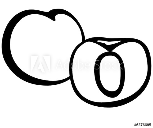 Black And White Peach Fruit 500x420 Black And White Peach Fruit