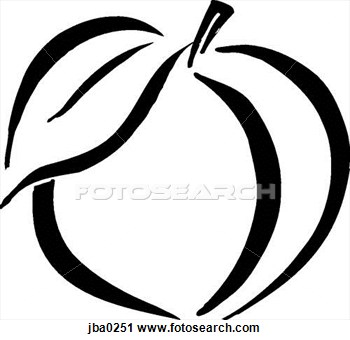 Georgia Peach Clipart 350x340 Georgia Peach Clipart