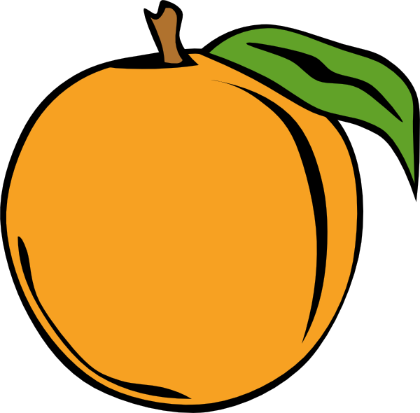 Peach Clip Art 600x590 Peach Clip Art