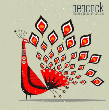 Peacock Free Vector Download 363x368 Peacock Free Vector Download