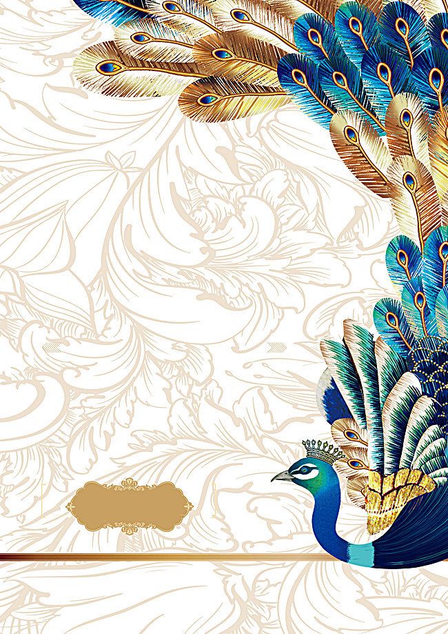 Vector Peacock Atmosphere Estate Gold Background Smart Kids 650x919 Vector Peacock Atmosphere Estate Gold Background Smart Kids