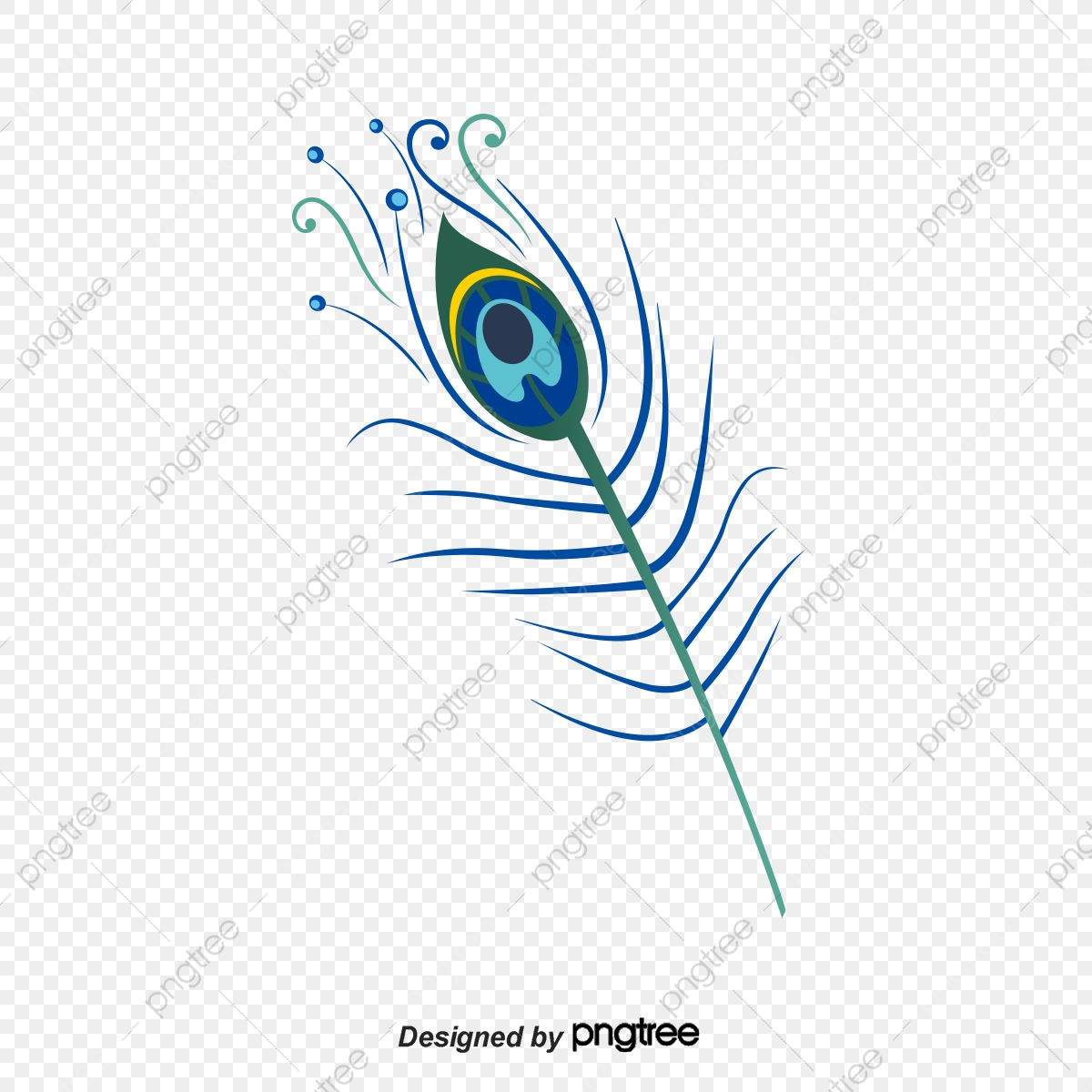 1200x1200 Peacock Feather Color Vector, Peacock Vector, Feather Vector