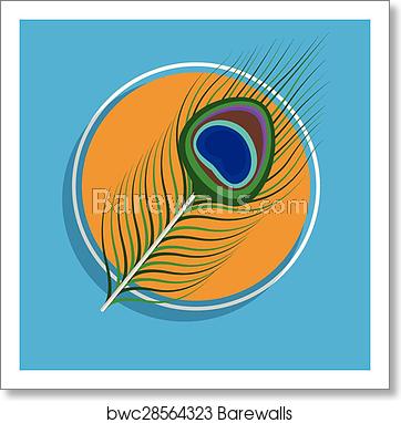 Peacock Feather Vector Background, Art Print Barewalls Posters 362x382 Peacock Feather Vector Background, Art Print Barewalls Posters