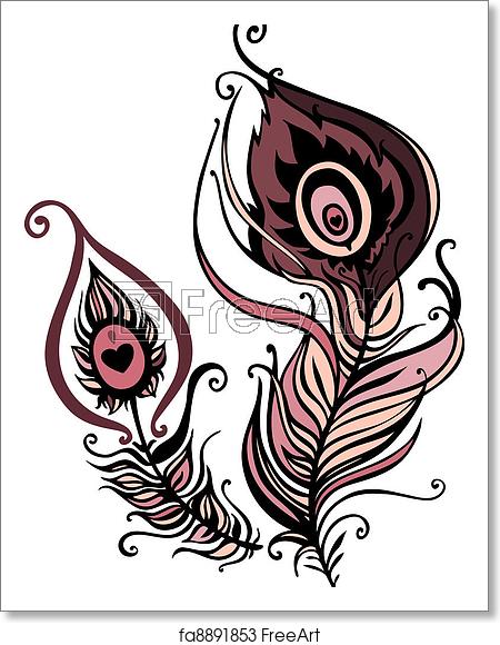 Free Art Print Of Beautiful Peacock Feather Vector Illustration 450x580 Free Art Print Of Beautiful Peacock Feather Vector Illustration