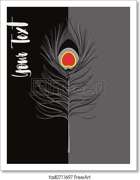 450x580 Free Art Print Of Retro Peacock Feather Vector Retro Peacock
