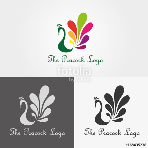 Peacock Logo Stock Image And Royalty Free Vector On Fotolia 500x500 Peacock Logo Stock Image And Royalty Free Vector On Fotolia