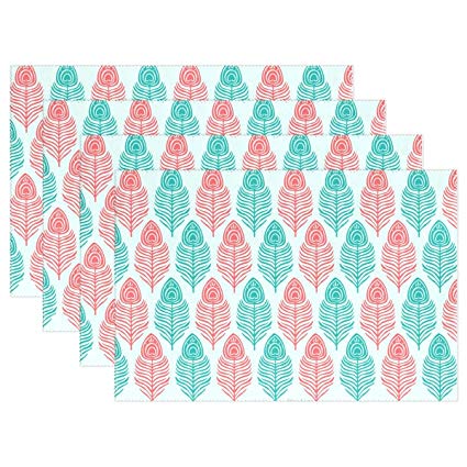 Baihuishop Peacock Pattern Vector Placemats 425x425 Baihuishop Peacock Pattern Vector Placemats
