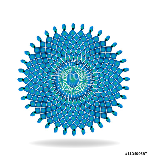 475x500 Peacock Pattern Logo Vector Stock Image And Royalty Free Vector