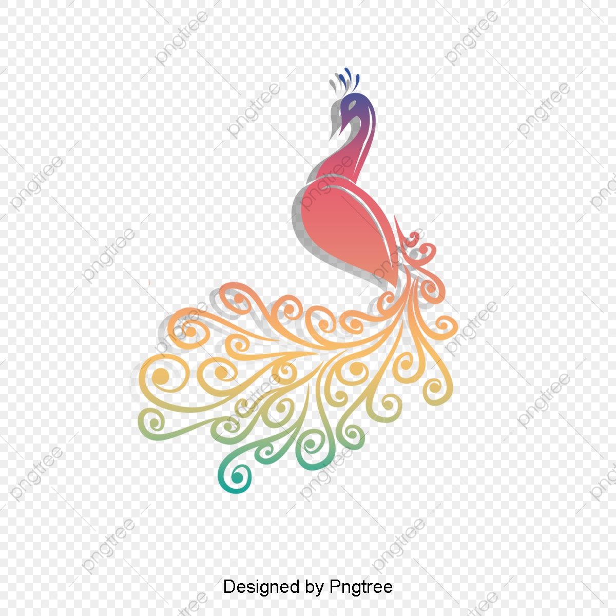 1200x1200 Vector Pattern Peacock, Peacock, Peacock Pattern, Cartoon Peacock