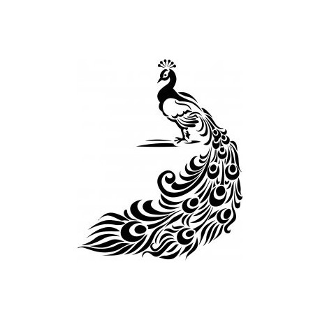 Peacock Silhouette Vector at Vectorified.com | Collection of Peacock ...