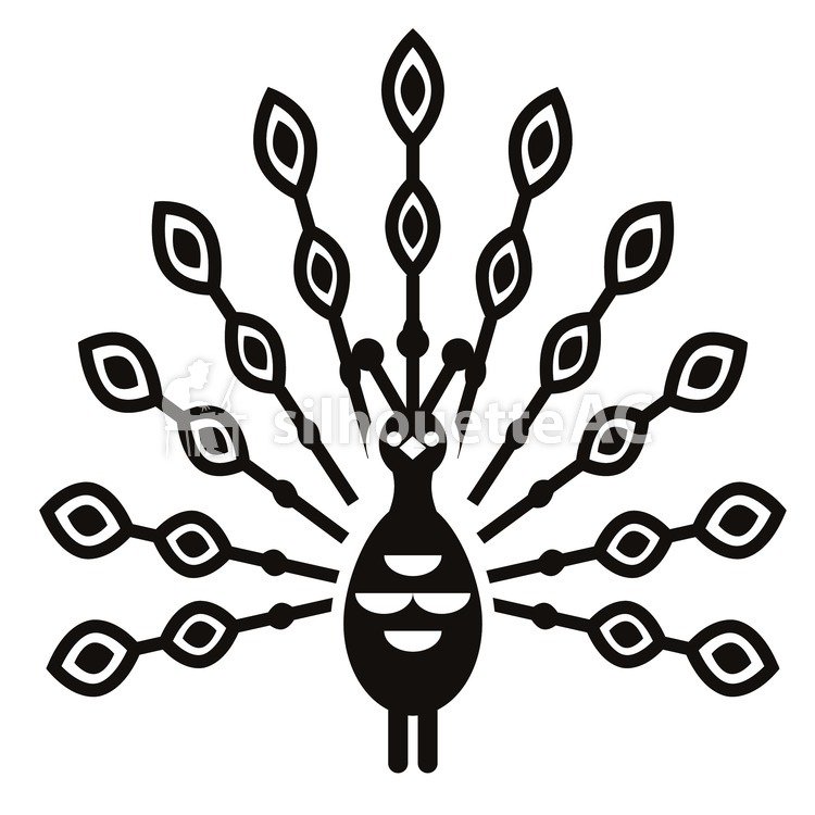 750x750 Free Silhouette Vector Peacock To Take Icon
