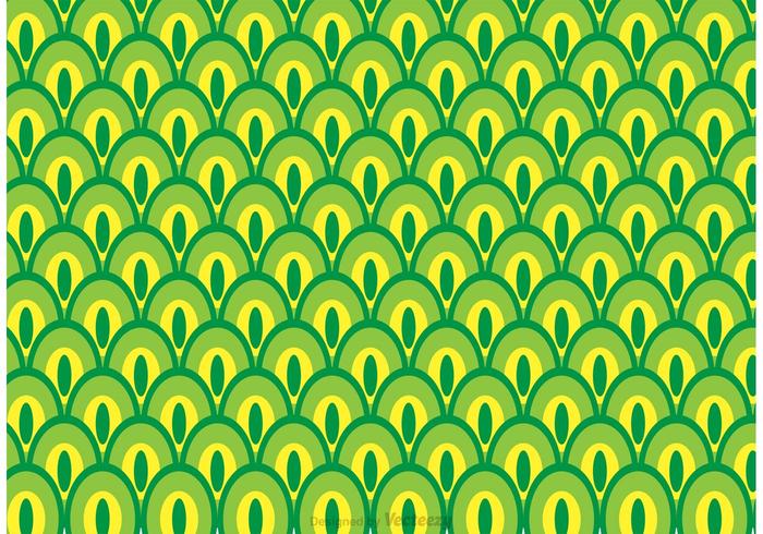 700x490 Green Peacock Tail Pattern Vector