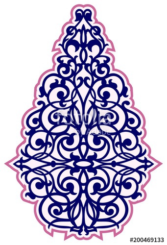 341x500 Kazakh Peacock Tail Pattern Stock Image And Royalty Free Vector