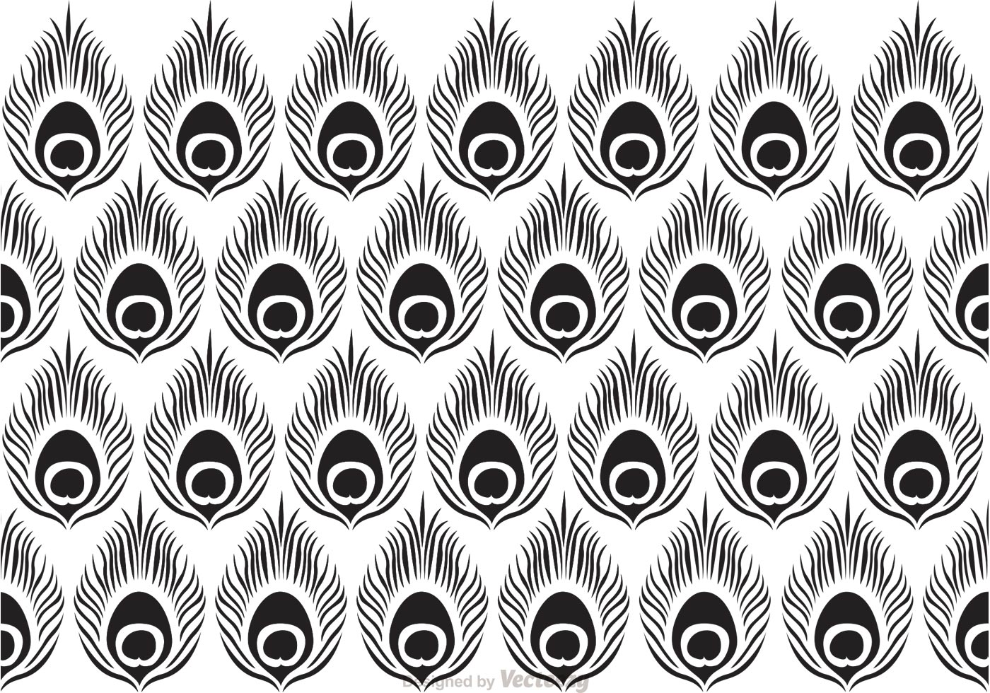 1400x980 Peacock Black Pattern Vector