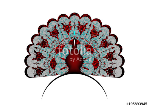 500x358 Peacock Icon Silhouette Luxury Tail Decorated Logo Design Vector