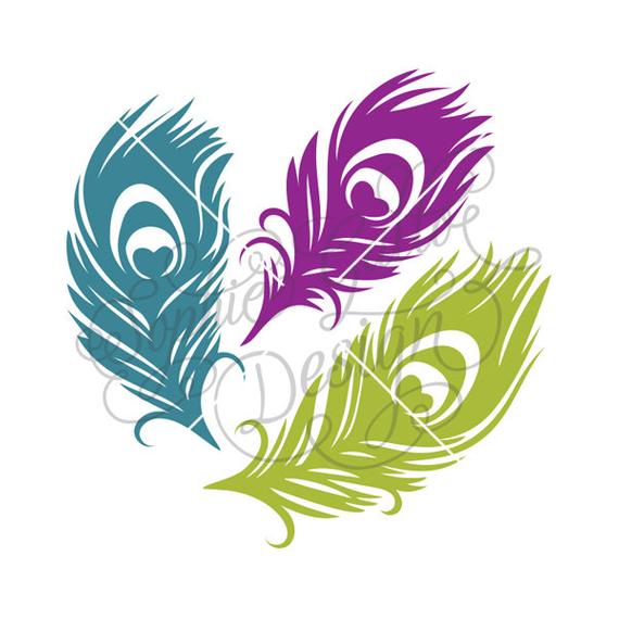 570x570 Peacock Feather Love Dxf Digital Download For Etsy
