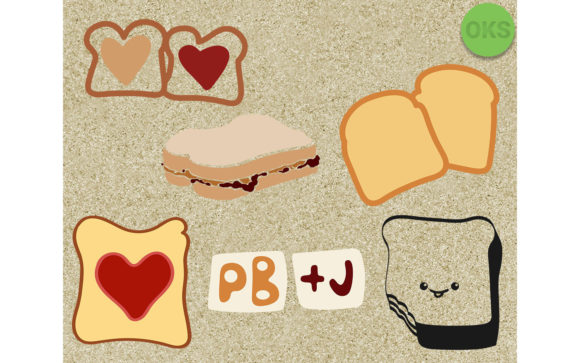 580x363 Peanut Butter And Jelly Vector, Graphic