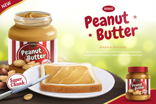 500x333 Peanut Butter Poster Template Vector Free Download