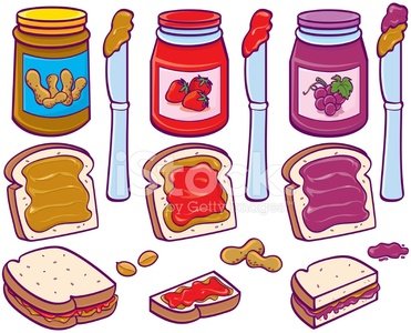 371x300 Peanut Butter Jelly Time Stock Vectors