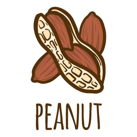 450x450 Peanut Icon Hand Drawn Illustration Of Peanut Vector Icon For Web