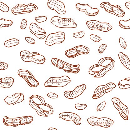 416x416 Peanuts Pattern Stock Vectors