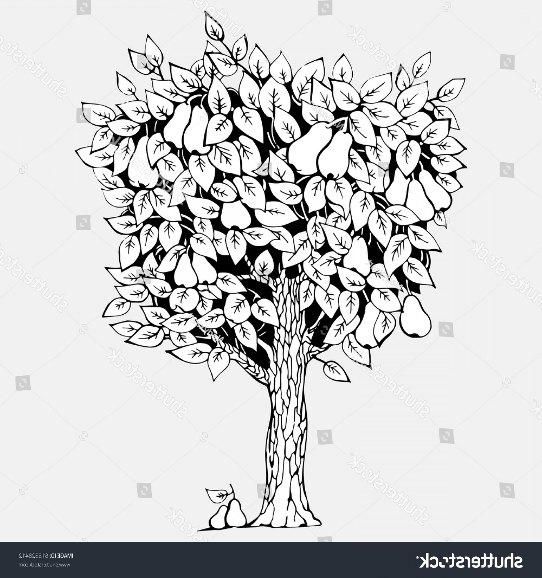 Pear Tree Vector at Vectorified.com | Collection of Pear Tree Vector ...