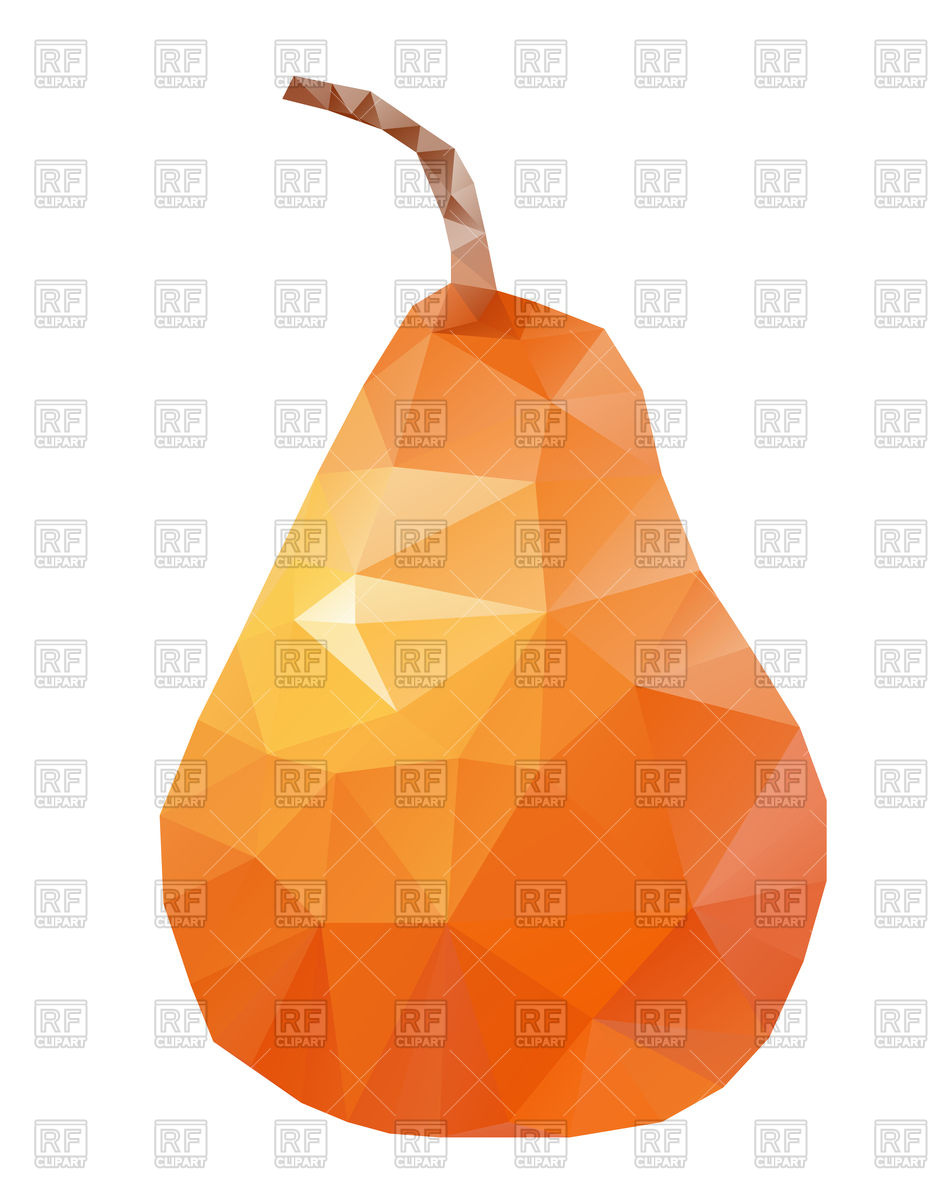 942x1200 Red Polygonal Pear Vector Image Of Food And Beverages Tokhiti