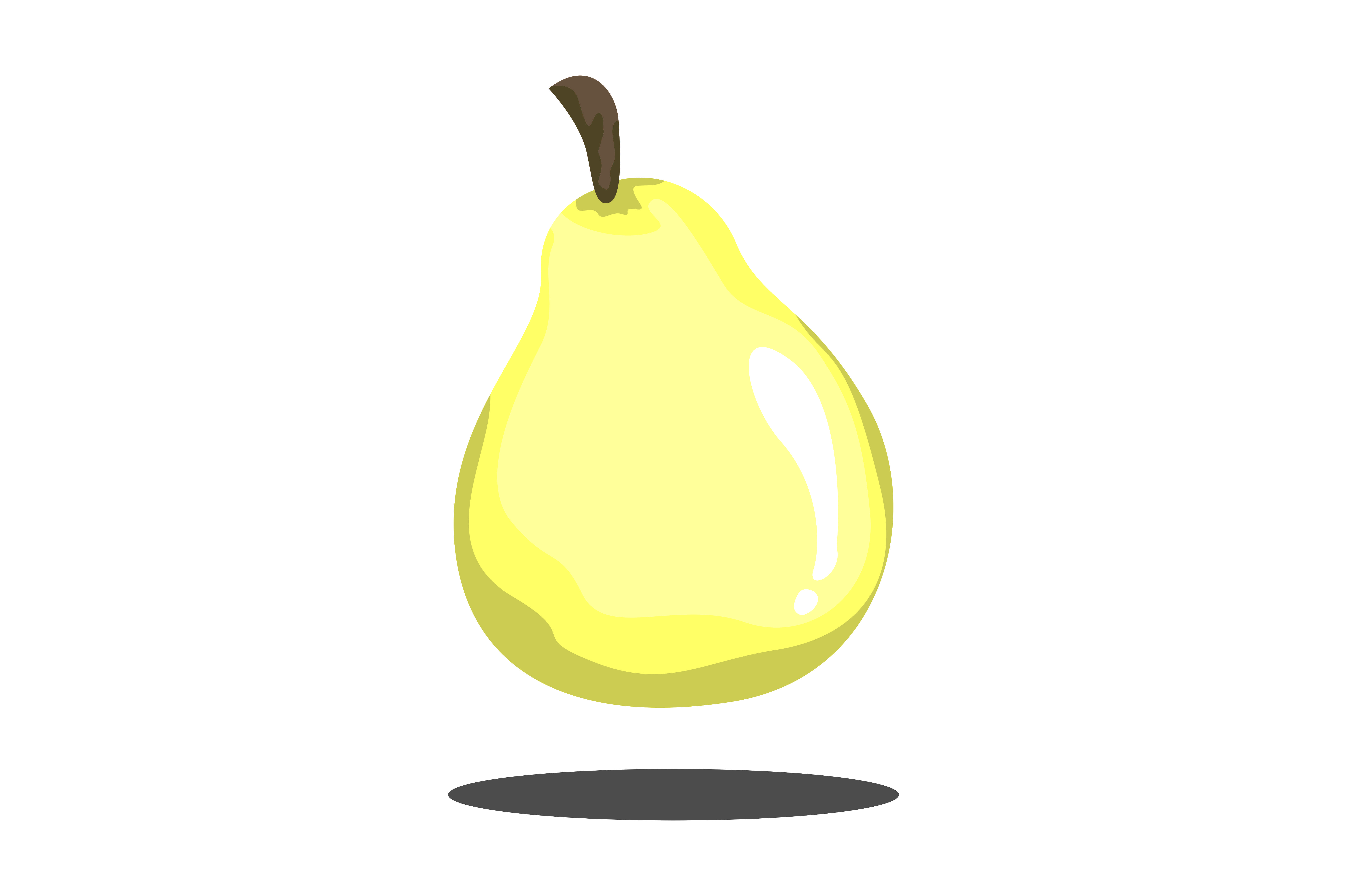 7514x5000 Fruit Pear Vector Graphic
