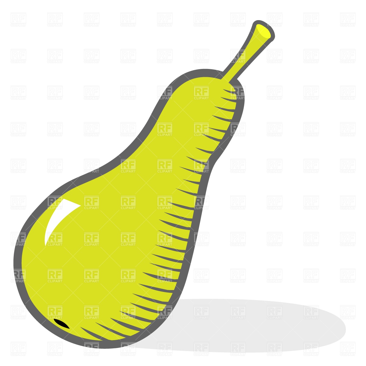 1200x1200 Green Cartoon Pear Vector Image Of Food And Beverages Piekno