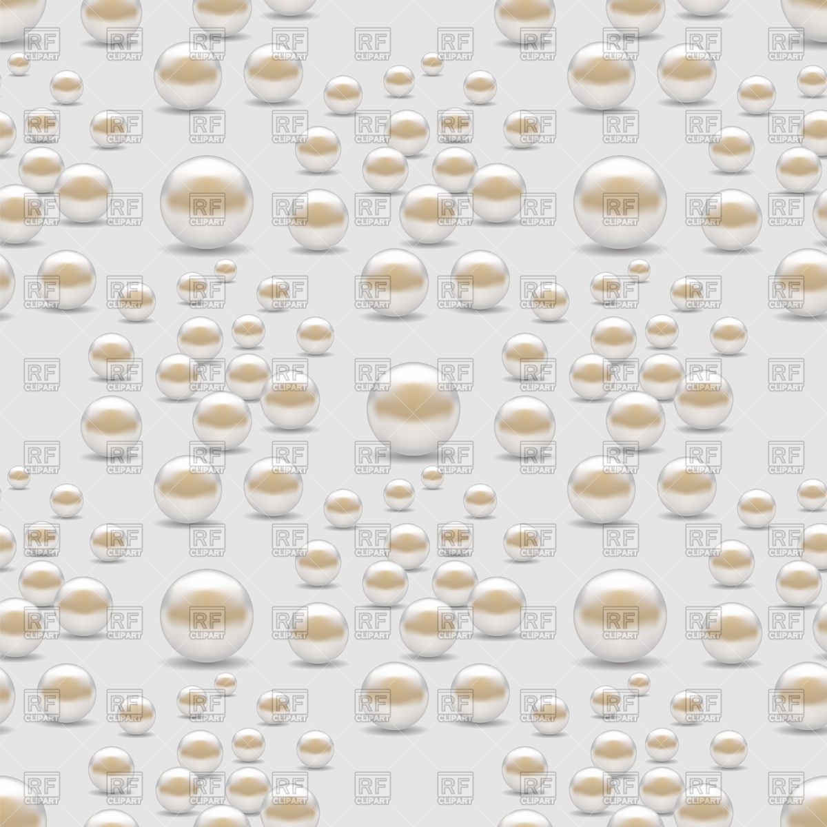 1200x1200 Seamless Pattern With Scattered Pearls On Grey Background Vector