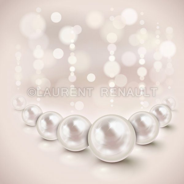 600x600 White Pearls Background Vector Stock Images
