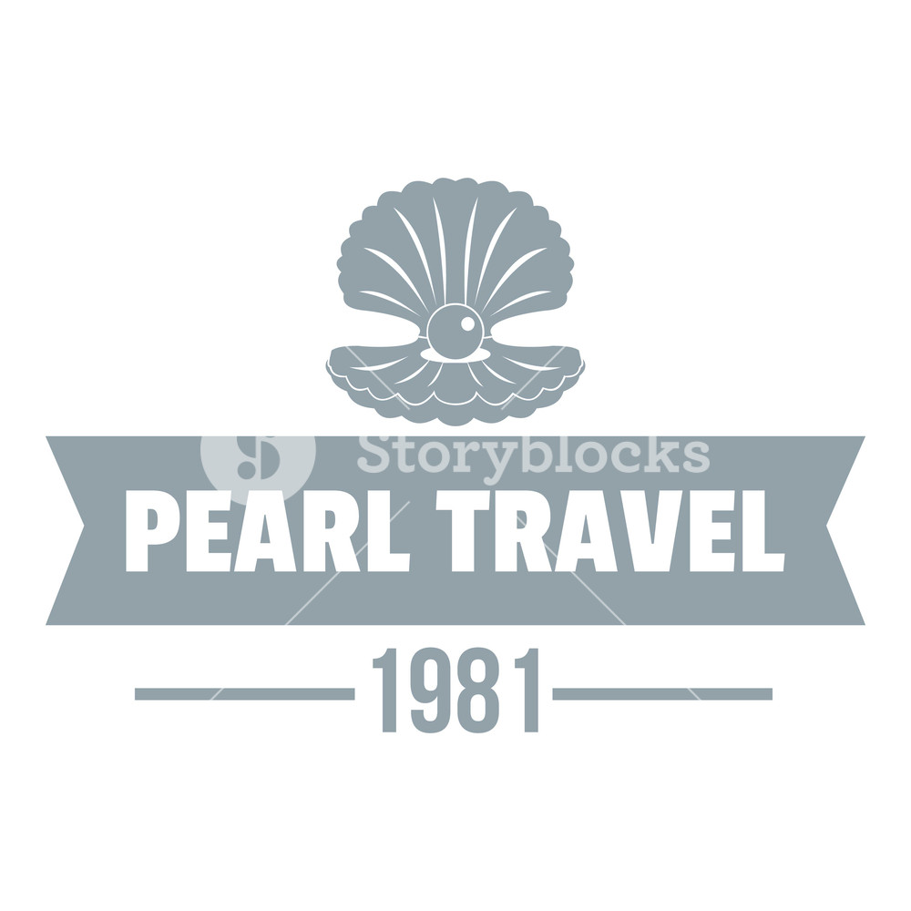 1000x1000 Pearl Travel Logo Simple Illustration Of Pearl Travel Vector Logo