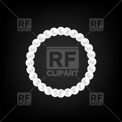 400x400 Pearl Necklace Vector Image Of Design Elements