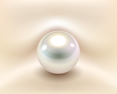 450x361 Background With White Pearl, Vector Illustration Royalty Free
