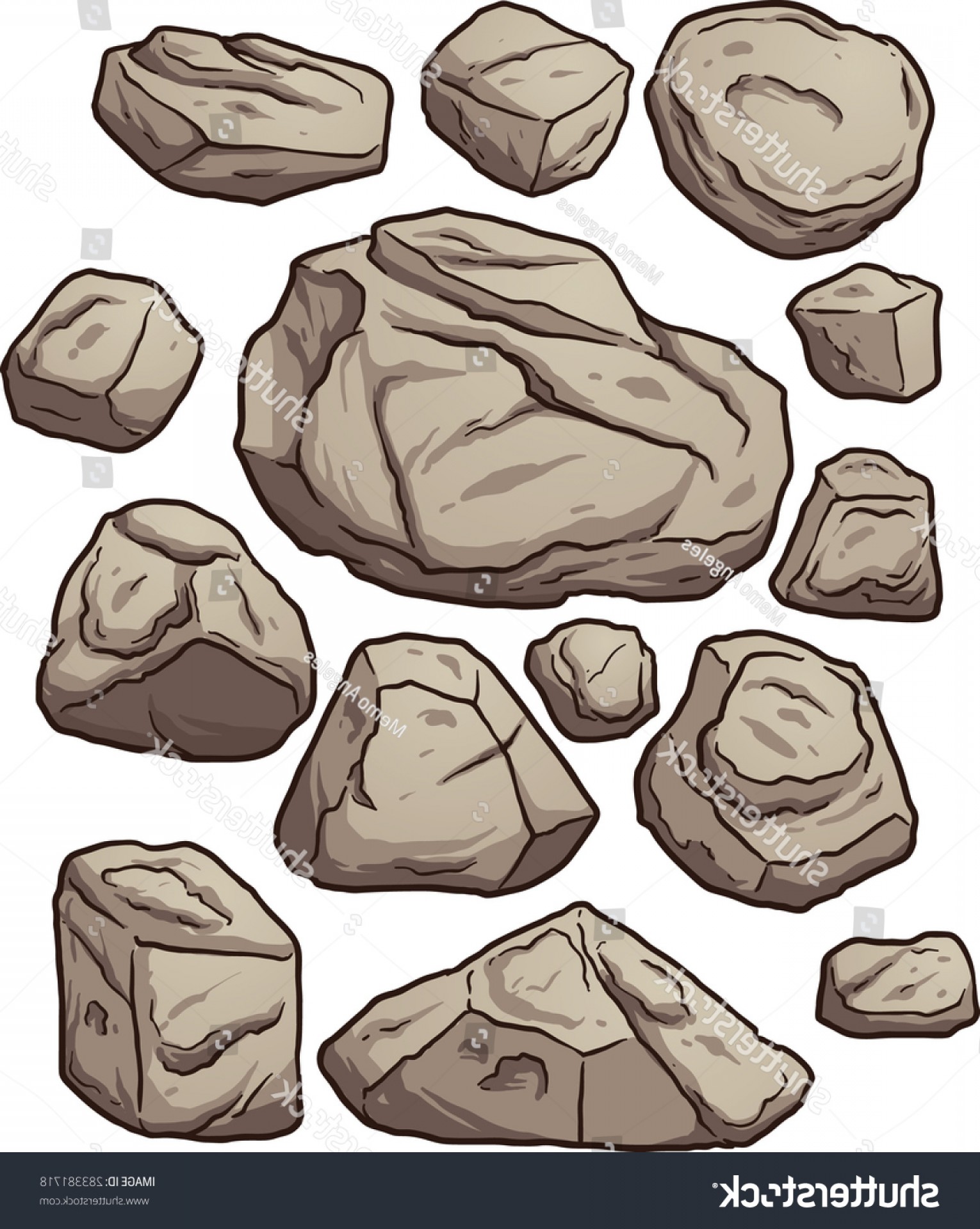 Камень нарисованный