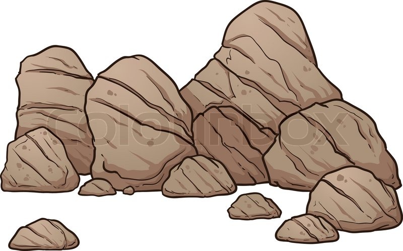 800x498 A Pile Of Boulders,rocks And Pebbles Stock Vector Colourbox