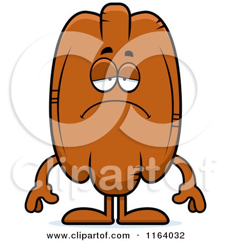 450x470 Cartoon Of A Depressed Pecan Mascot