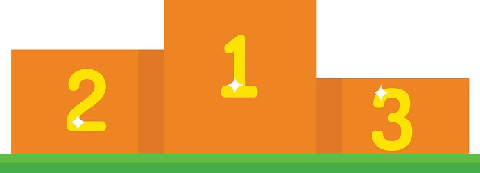 692x250 Pedestal Vector Winners Stand Illustration Stock Vectors