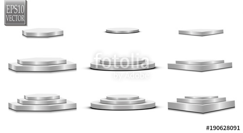 500x275 Round Podium, Isolated On A Transparent Background Pedestal
