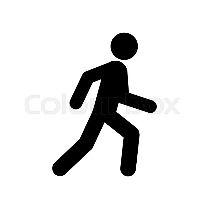 Walking Man Symbol Pedestrian Icon Stock Vector Colourbox 800x800 Walking Man Symbol Pedestrian Icon Stock Vector Colourbox