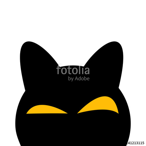Cat Peeps And Hides Vector Illustration Stock Image And Royalty 500x500 Cat Peeps And Hides Vector Illustration Stock Image And Royalty