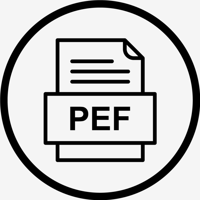 640x640 Pef Document Icon, Pef, Document, Png And Vector
