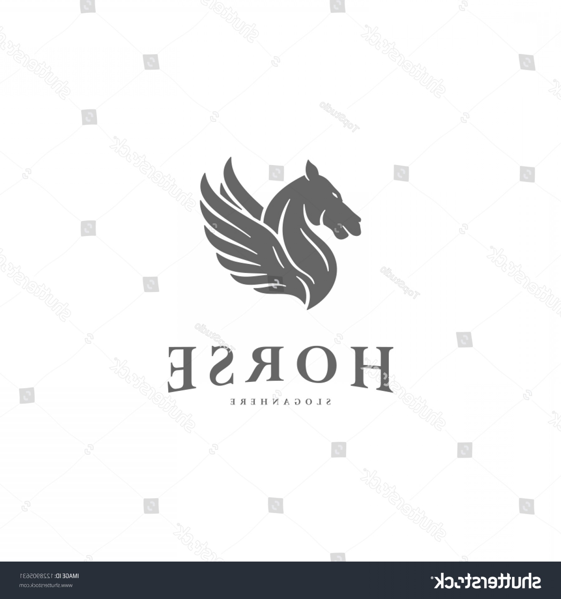 1800x1920 Pegasus Vector Logo Template Horse Cqrecords