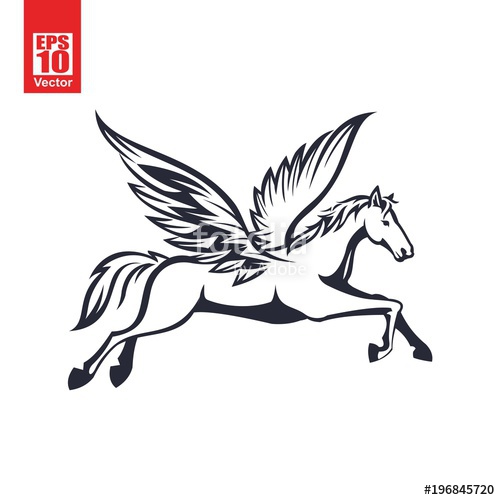 500x500 Pegasus Vector Illustration Stock Image And Royalty Free Vector