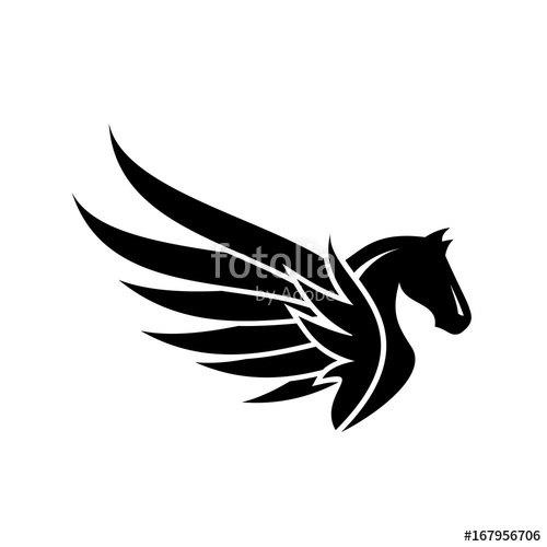 500x500 Pegasus, Logo, Design, Vector Stock Image And Royalty Free Vector
