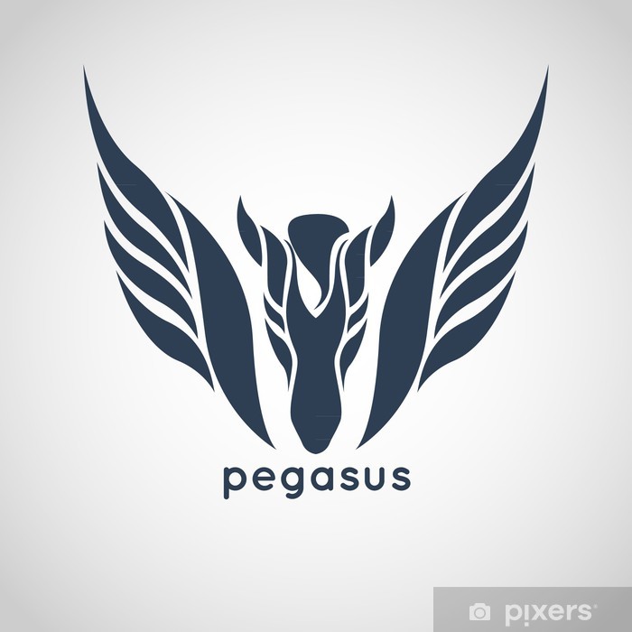 700x700 Pegasus Logo Vector Sticker